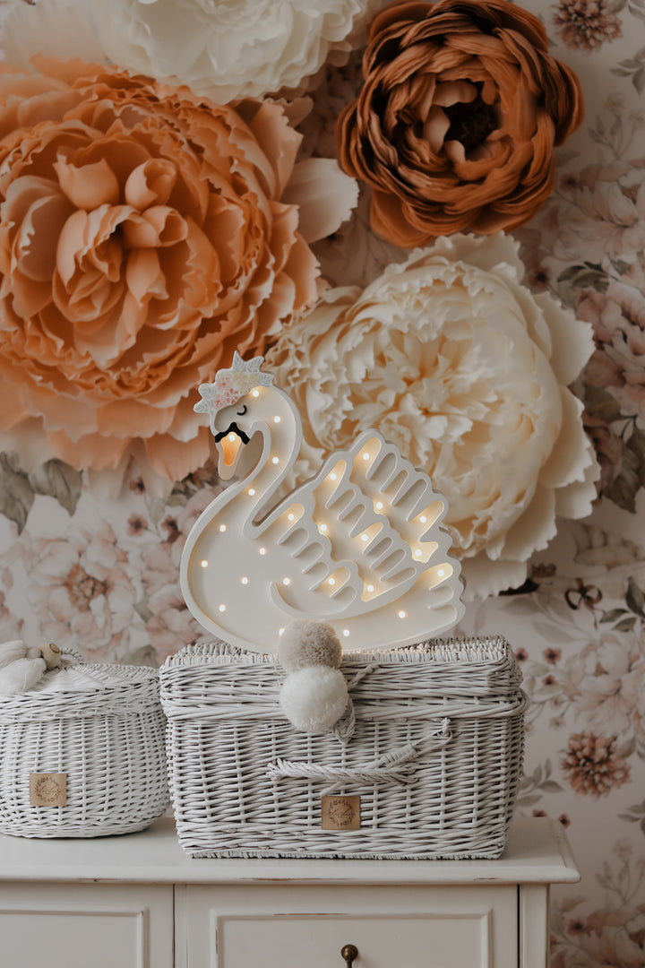 Lampe Cygne Little Lights - Fleur du Lac Blanche