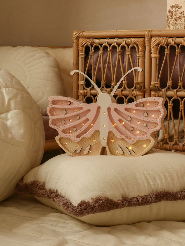 Little Lights Butterfly Lamp | Strawberry Cream