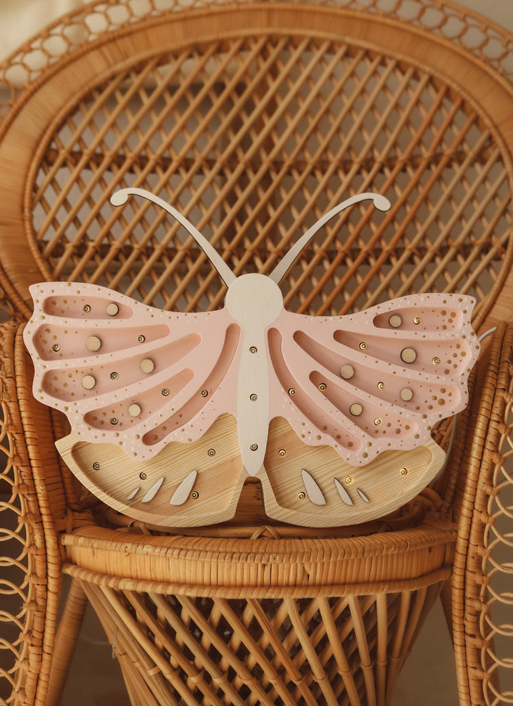 Little Lights Butterfly Lamp | Strawberry Cream