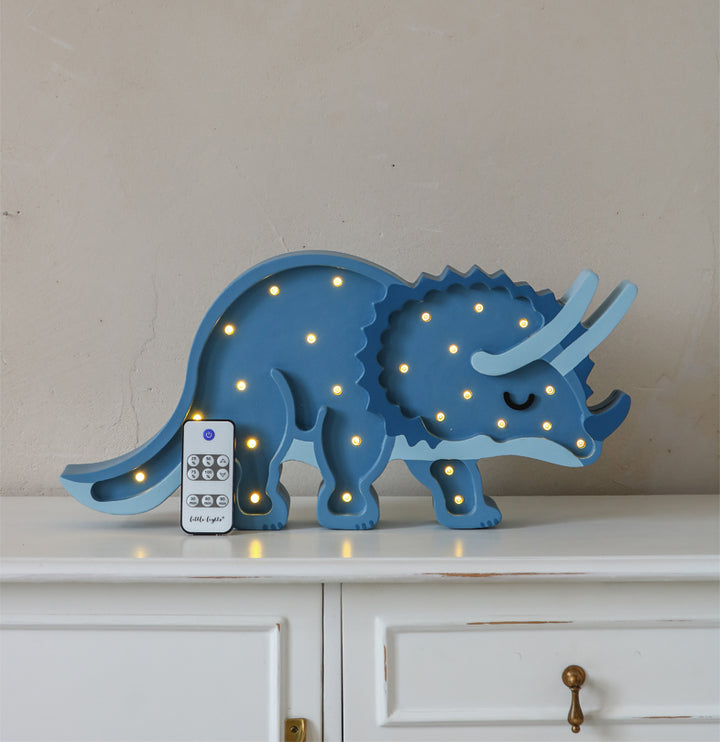 Lampe Little Lights Dino Triceratops - Jurassic Navy