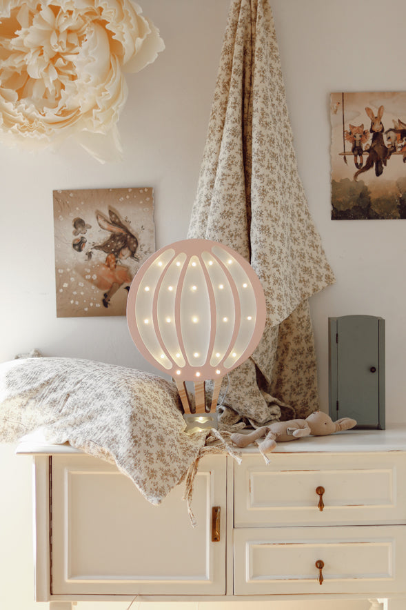 Little Lights Hot Air Balloon Lamp | Pink