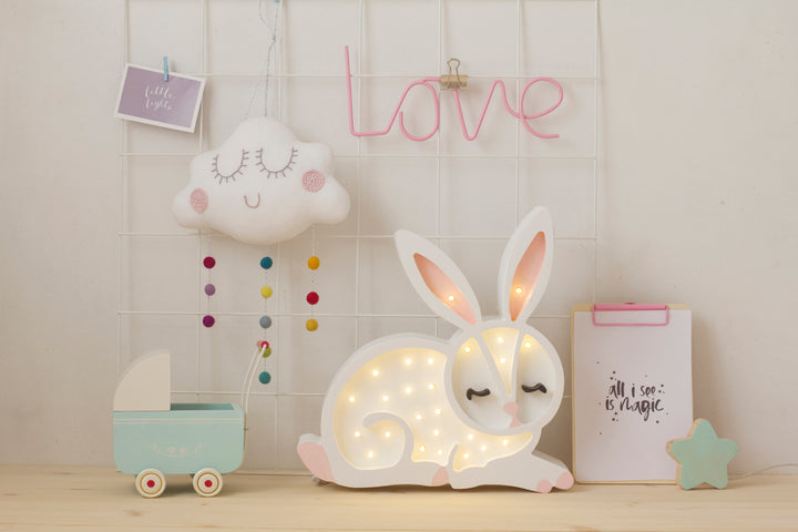 Little Lights Rabbit Lamp | Snow White