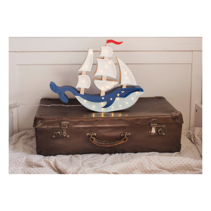 Little Lights Ship Lamp | Navy