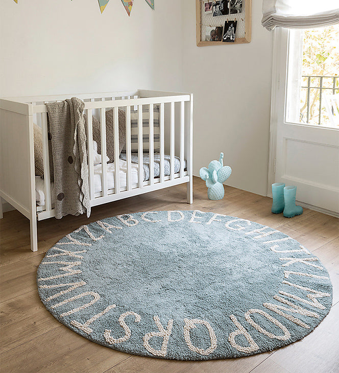 Lorena Canals Machine Washable Rug - ABC Blue/Natural