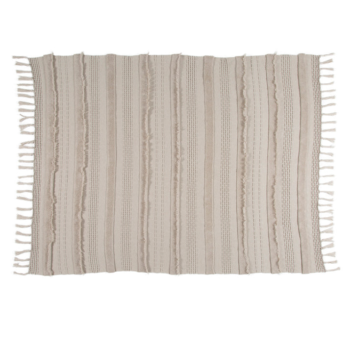 Lorena Canals White Cotton Blanket - Air Dune