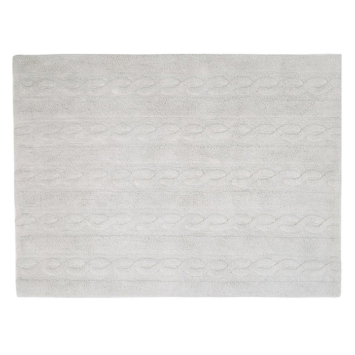 Lorena Canals Machine Washable Rug - Braids Pearl Grey