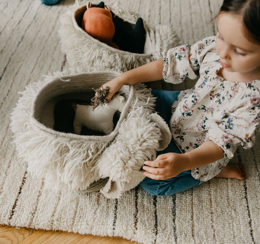 Woolable Pink Nose Sheep Storage Basket