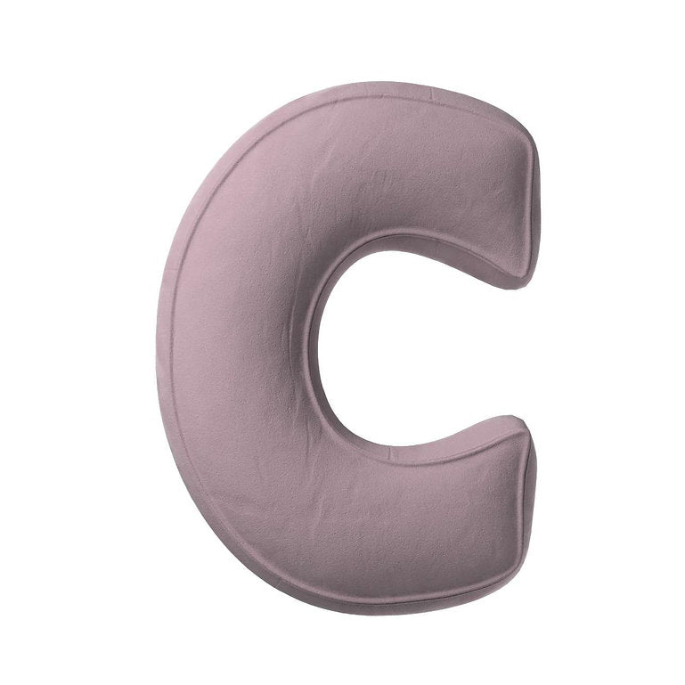 Velvet Letter Cushion - C  (Various Colours)