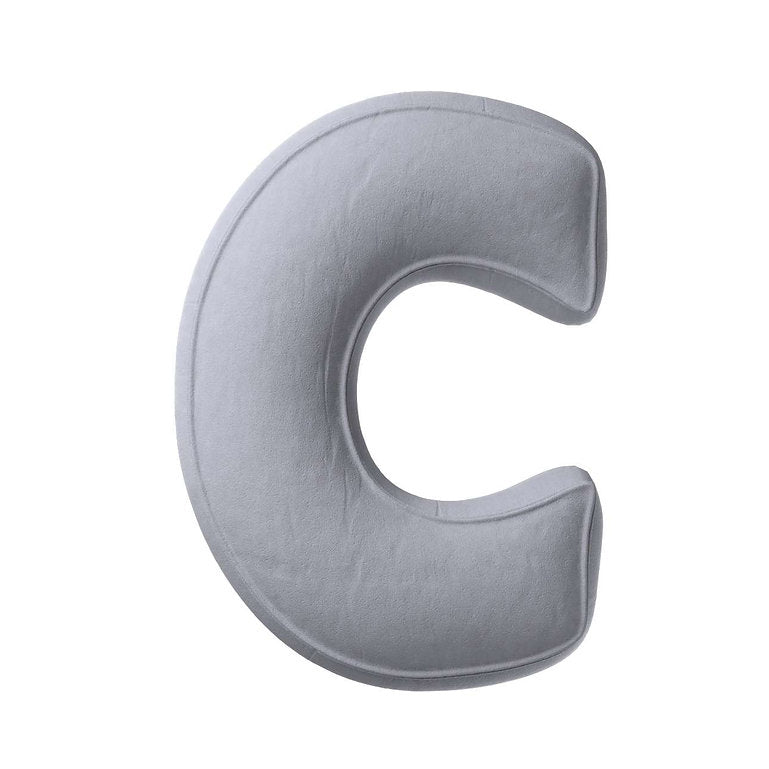 Velvet Letter Cushion - C  (Various Colours)