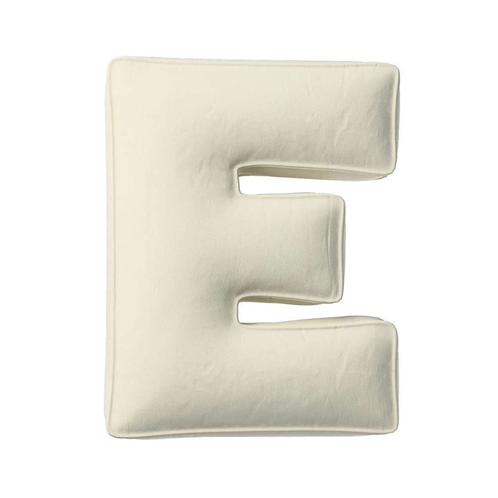 Velvet Letter Cushion - E  (Various Colours)