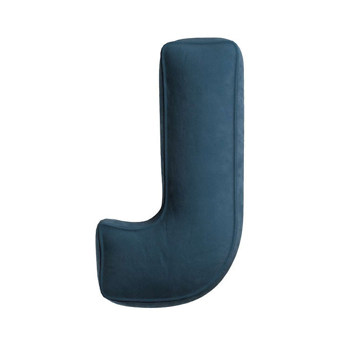 Velvet Letter Cushion - J  (Various Colours)