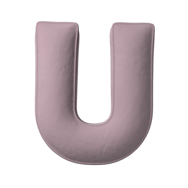 Velvet Letter Cushion - U  (Various Colours)