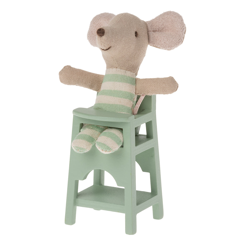 Maileg Mouse High Chair - Mint