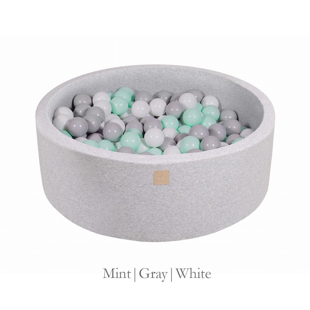 Meowbaby Light Grey Ball Pit - Various Ball Colours