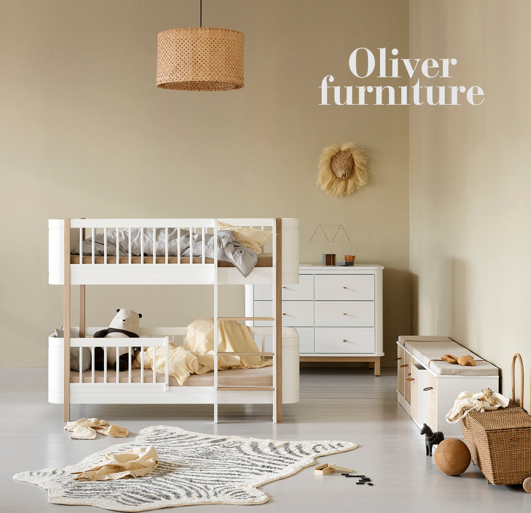 Oliver Furniture Wood Mini+ Low Bunk Bed - White/Oak