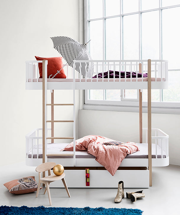 Oliver Furniture Wood Bunk Bed - White/Oak