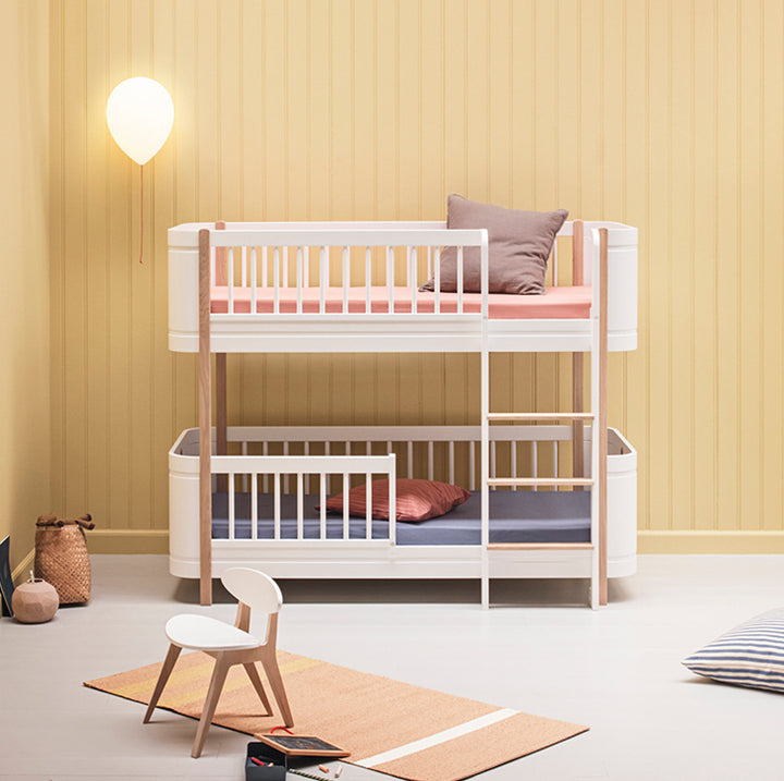 Oliver Furniture Wood Mini+ Low Bunk Bed - White/Oak