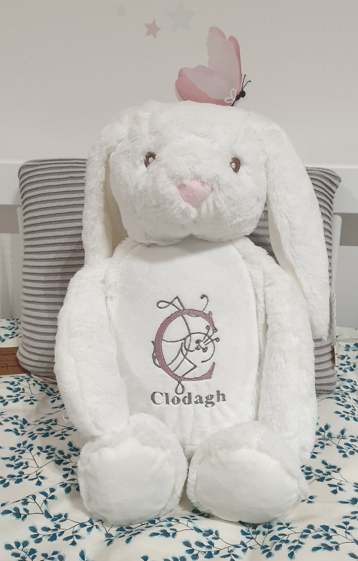 Cherish Me Personalised White Bunny