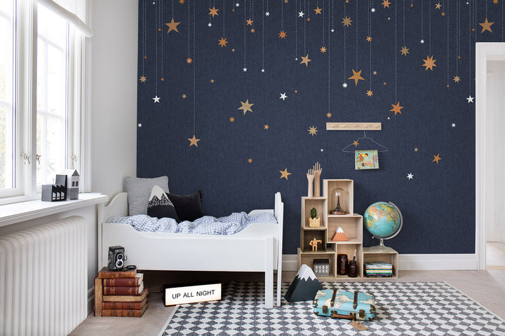 Kids Custom Wall Mural - Stargazing