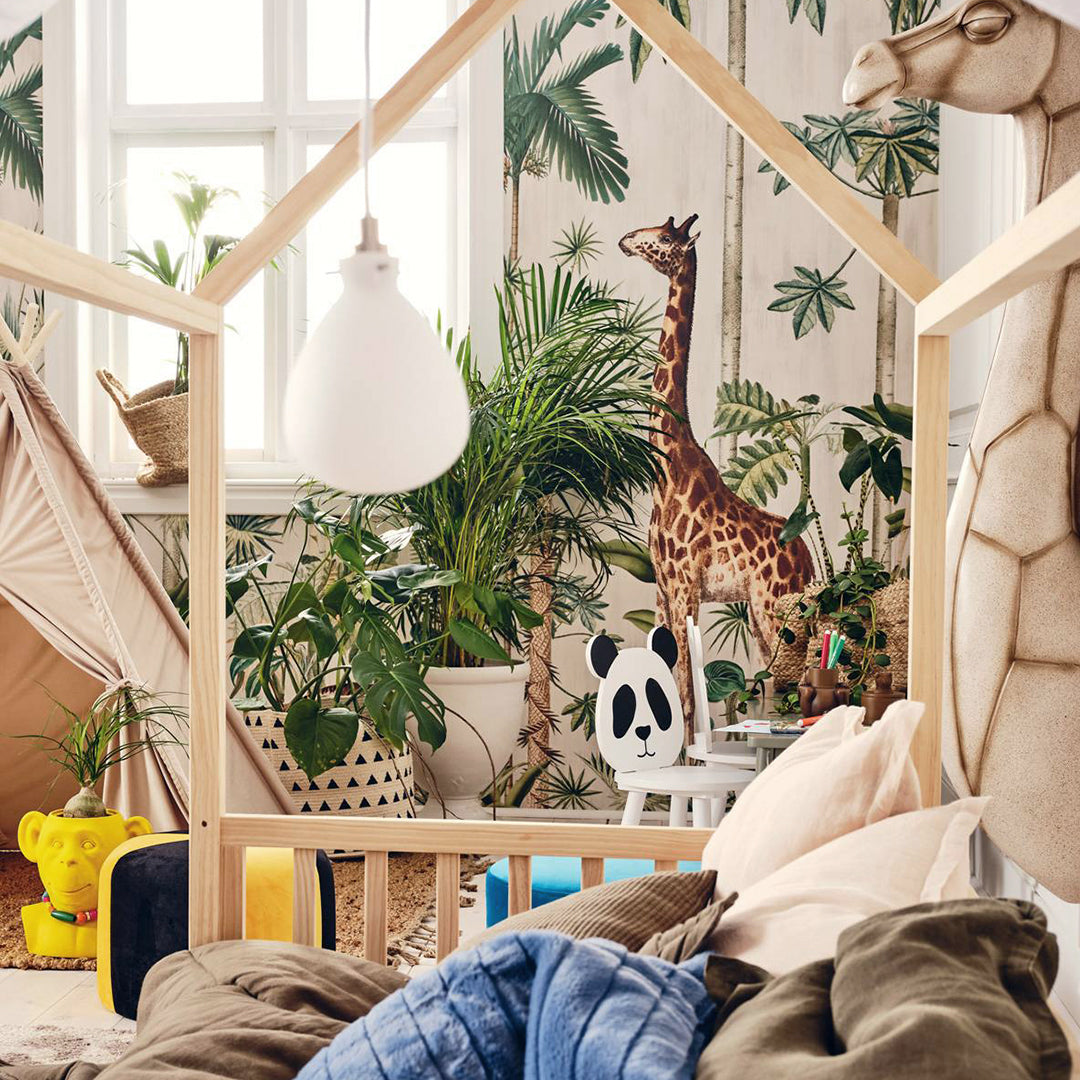 Kids Custom Wall Mural - Giraffe Stroll