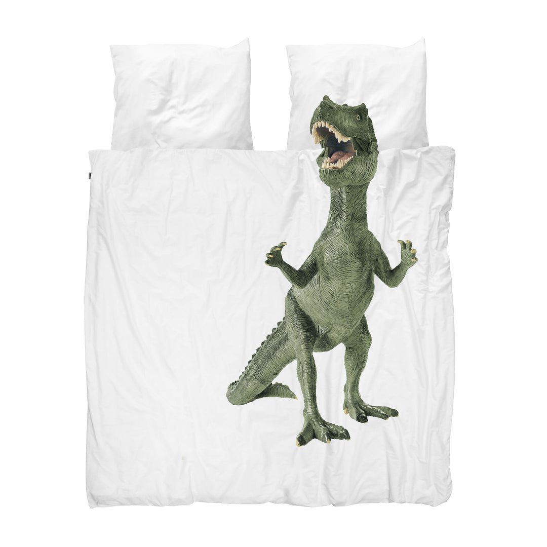 Snurk Green Dino Organic Bedding Set