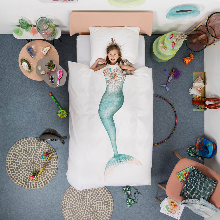 Snurk Mermaid Organic Bedding Set