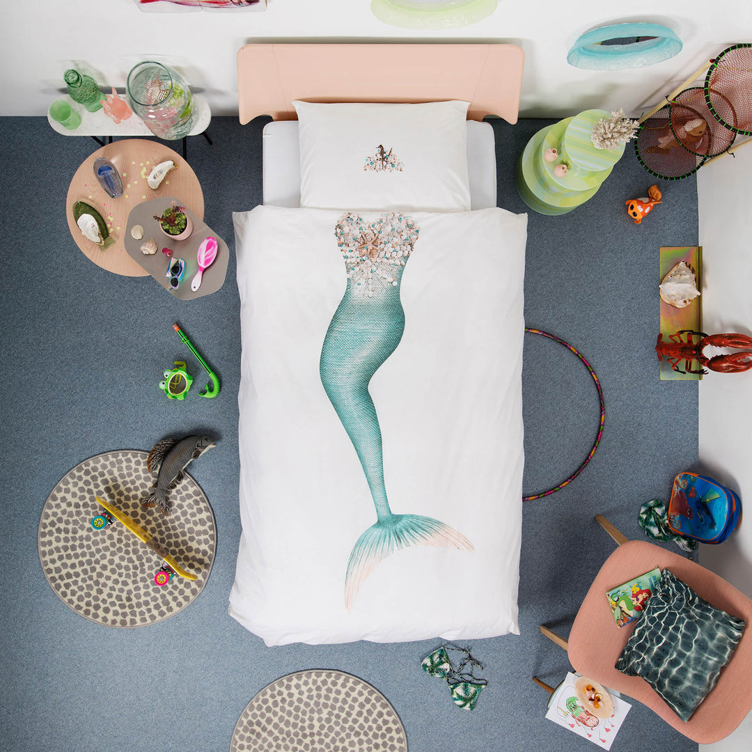 Snurk Mermaid Organic Bedding Set