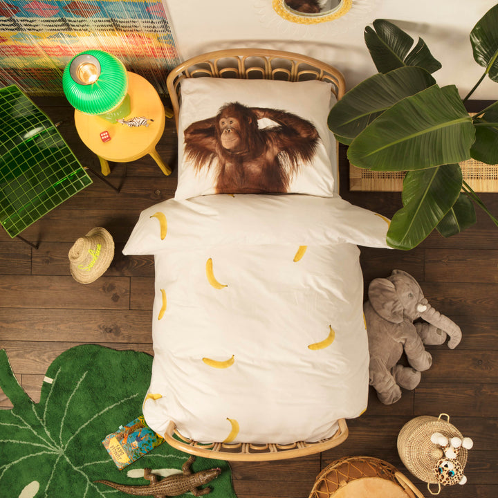 Snurk Monkey Organic Bedding Set