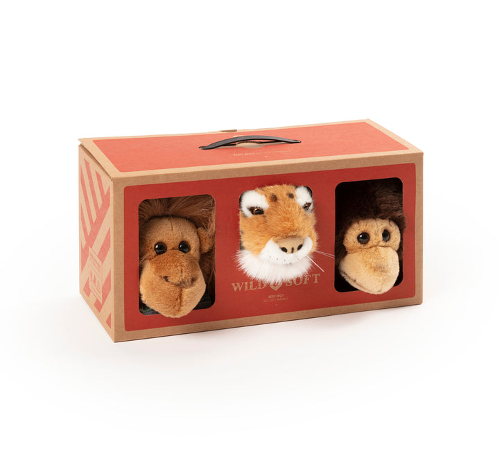 Wild & Soft Mini Wall Toys - Jungle Box (3 Pack)