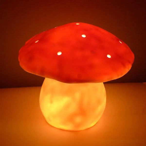 Heico Large Mushroom Lamp - Red