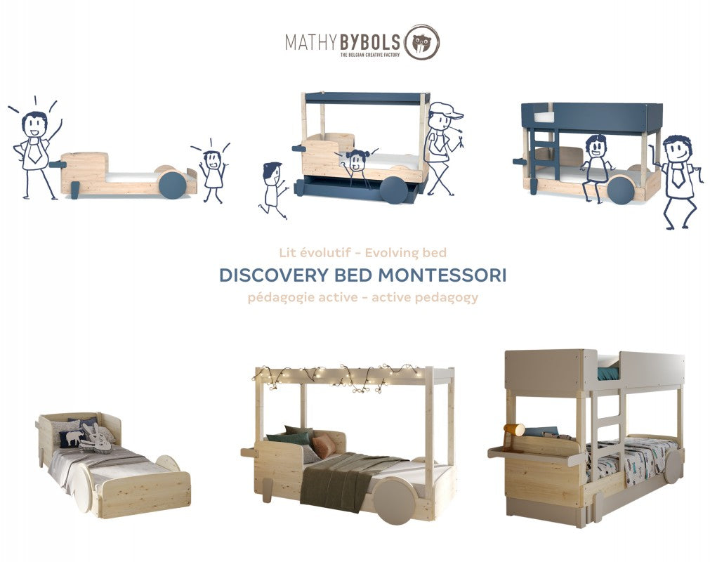 Mathy By Bols Discovery Canopy Childs Single Bed - Colour Lacquer (20+ Colours)